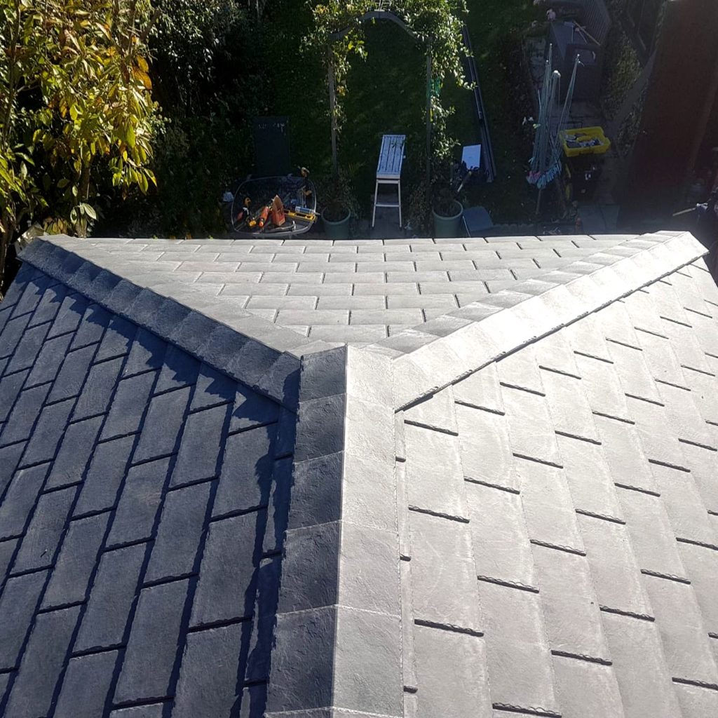 grey slate roof tile repair